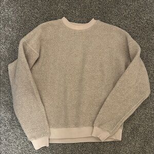 Outdoor Voices Men's Light Beige Crewneck Sweater